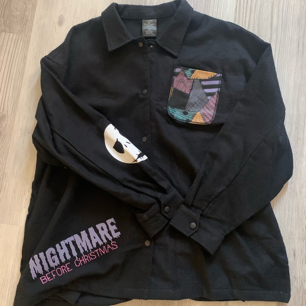 Nightmare Before Christmas Button Up Flannel/Jacket